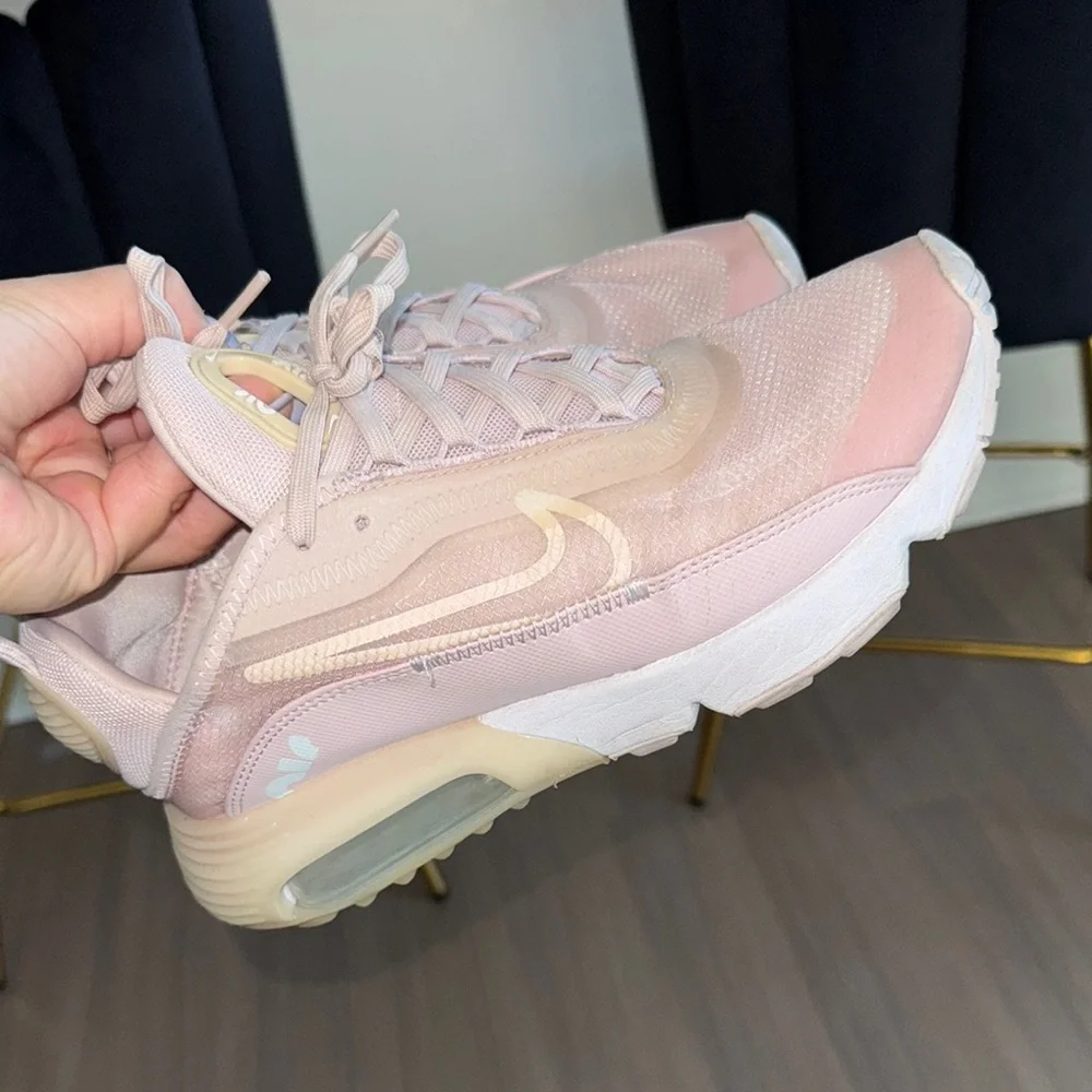 Women's NIKE Air Max Pink Athletic Shoes - Picture 4 of 4